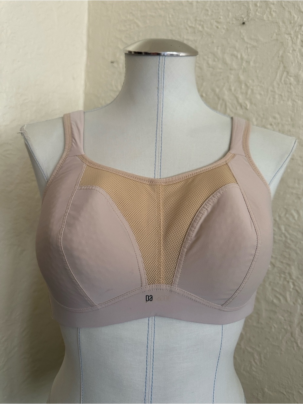 Panache Non Wired Sports Bra 36D Nude Beige Latte